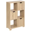 Mueble Bivoak Marrón Con 6 Cubos