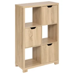 Mueble Bivoak Marrón Con 6 Cubos