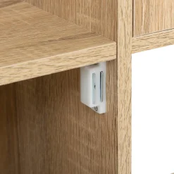 Mueble Bivoak Marrón Con 6 Cubos