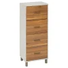 Mueble con 4 cajones COME marrón