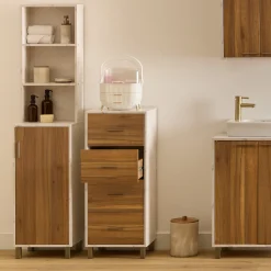 Mueble con 4 cajones COME marrón