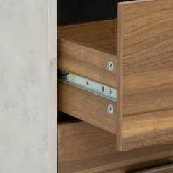 Mueble con 4 cajones COME marrón