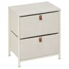 Mueble de almacenaje TISSA beige con dos cajones