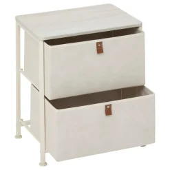 Mueble de almacenaje TISSA beige con dos cajones