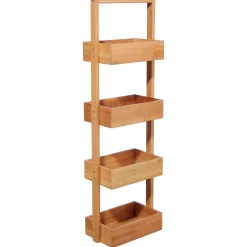 Mueble De Bambú 4 Estantes 28x15x88Cm