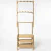 Mueble de baño con 3 estantes de bambú