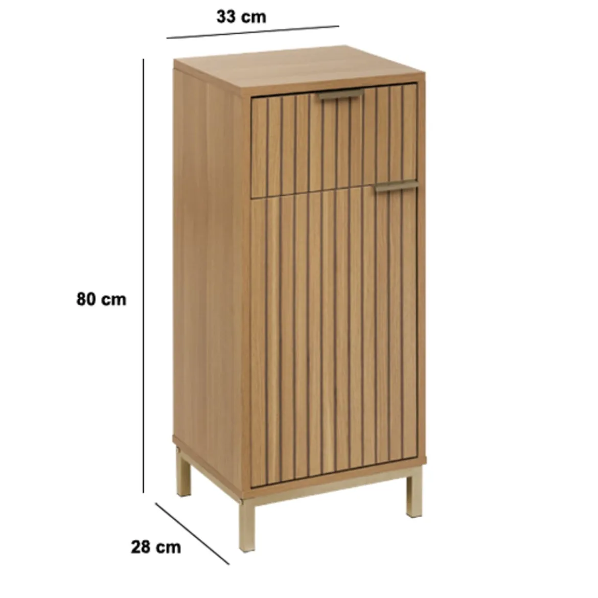 Mueble de baño TASSO beige de mdf