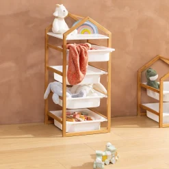 Mueble de organización BAKO 5 niveles y 4 cestas