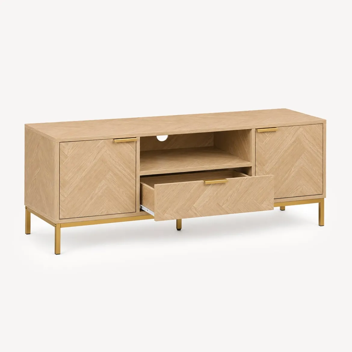 Mueble de tv CHEVRON beige de mdf
