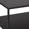 Mueble De Tv De Metálico Negro 120x50x50Cm