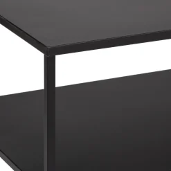 Mueble De Tv De Metálico Negro 120x50x50Cm
