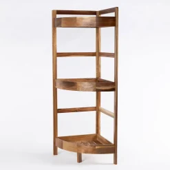 Mueble esquinero de baño con 3 estantes