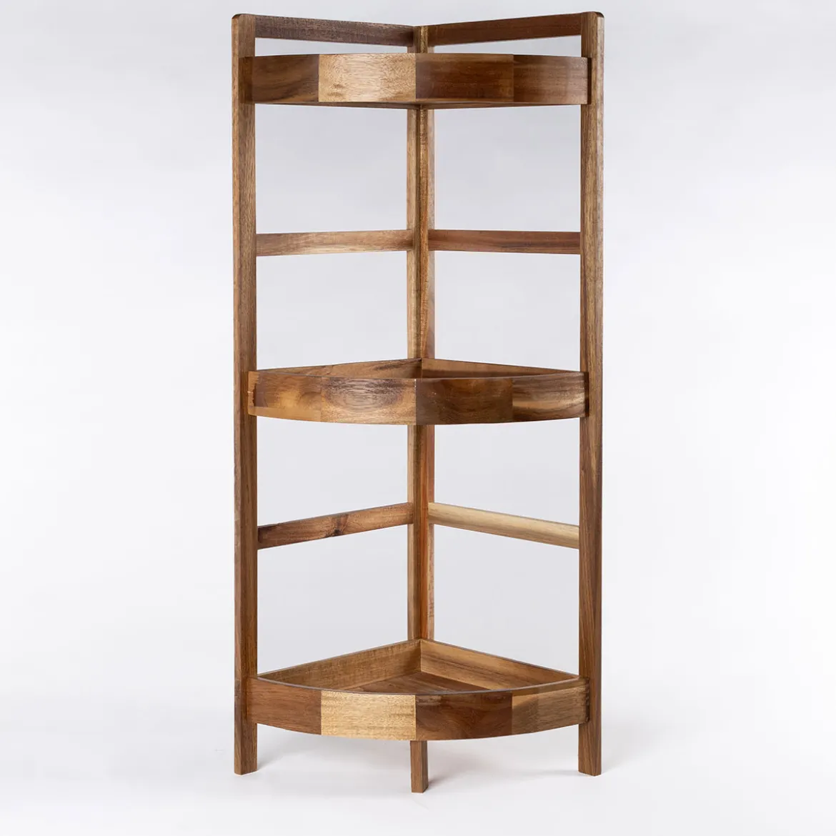 Mueble esquinero de baño con 3 estantes
