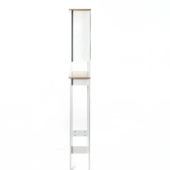 Mueble para baño wc DENVER blanco y marrón 173cm