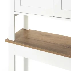 Mueble para baño wc DENVER blanco y marrón 173cm