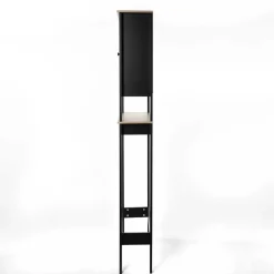 Mueble para baño wc ROMA negro y marrón 173cm