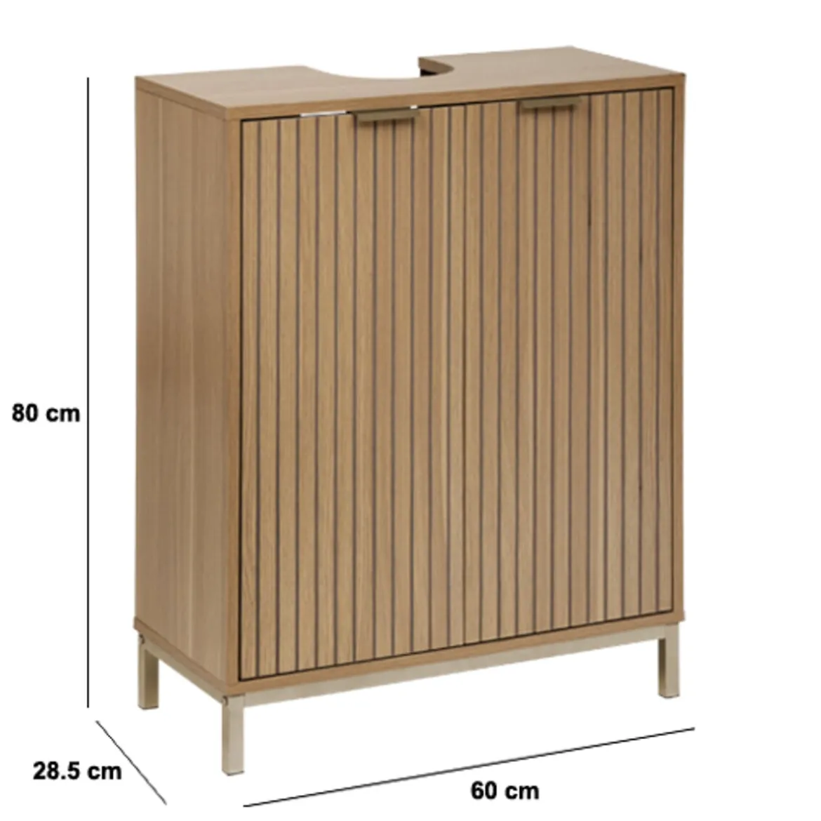 Mueble para lavabo TASSO Beige de MDF