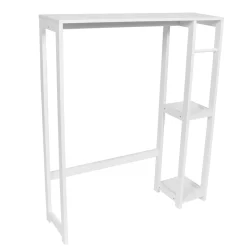 Mueble wc BERGEN blanco de bambú