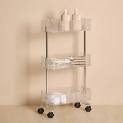Mueble wc con 3 estantes de polietileno