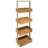 Mueble wc de madera de acacia 88cm