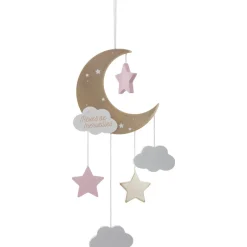 Móvil De Bebé Luna Rosa 15.6x1.2x43.5Cm