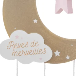 Móvil De Bebé Luna Rosa 15.6x1.2x43.5Cm
