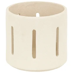 Nuna Portavelas De Cerámica Blanco