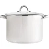 Olla De Acero Inoxidable C/Tapa 18Cm