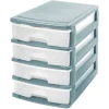 Organizador C/4 Cajones A4 Bajo Plástico