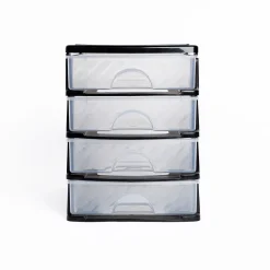 Organizador C/4 Cajones A4 Bajo Plástico