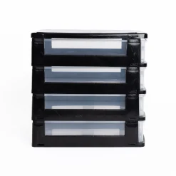 Organizador C/4 Cajones A4 Bajo Plástico