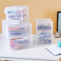 Organizador C/3 Cajones A6 Transparente