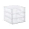 Organizador C/3 Cajones A5 Transparente