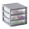 Organizador C/3 Cajones A5 Transparente