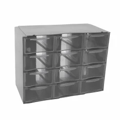 Organizador C/12 Cajones Gris