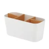 Organizador con 5 compartimentos blanco 9x21x10cm