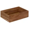 Organizador cuadrado marrón 15x23x15cm