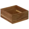 Organizador cuadrado marrón 15x7cm