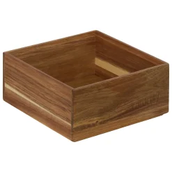 Organizador cuadrado marrón 15x7cm