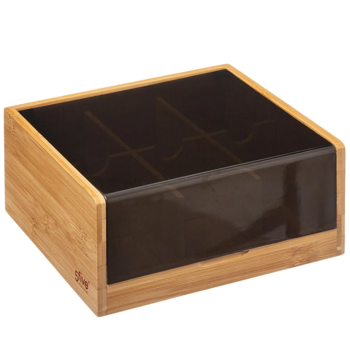 Organizador De Té Bambú 6 Compartimentos