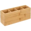 Organizador P/Baño De Bambú 22x7x9.8Cm