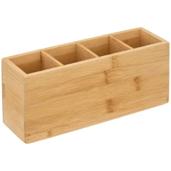 Organizador P/Baño De Bambú 22x7x9.8Cm