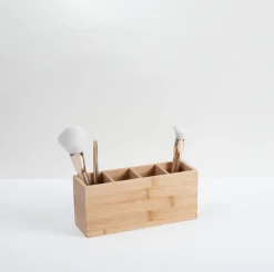 Organizador P/Baño De Bambú 22x7x9.8Cm