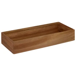 Organizador rectangular marrón 7x38x15cm