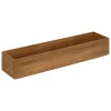 Organizador rectangular marrón 7x38x8cm