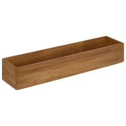 Organizador rectangular marrón 7x38x8cm