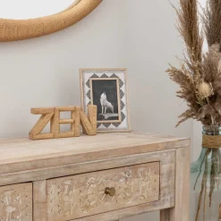 Palabra Decorativa de Madera Zen