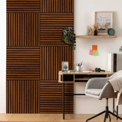 Panel decorativo COLVA marrón oscuro de mdf 60cm