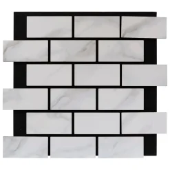 Panel decorativo efecto mármol CLINT gris 61x69cm