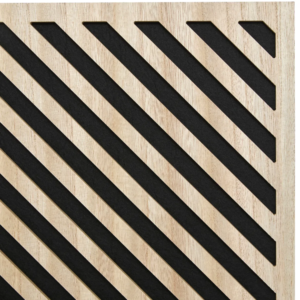 Panel decorativo efecto rayas EILLEN marrón 58cm